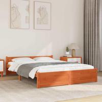 Bedframe Wasbruin 160 x 200 cm Massief grenenhout - thumbnail