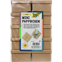 Doos karton Folia mini 7,5x7,5x4,5cm 10 stuks kraft - thumbnail