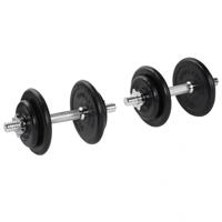 Dumbellset 20 kg Rubber - thumbnail