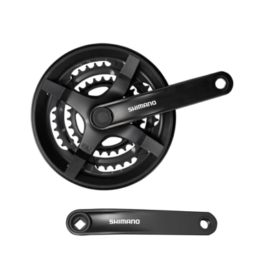 Shimano crankstel fc-ty301, 6/7/8-speed, 48/38/28t