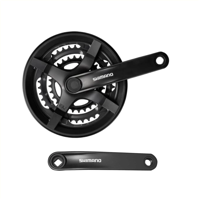 Shimano crankstel fc-ty301, 6/7/8-speed, 48/38/28t - thumbnail