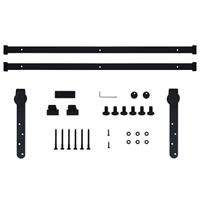 VidaXL Ophangset voor minischuifdeur 183 cm koolstofstaal - thumbnail