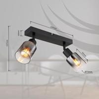 Globo PlafondlampHubertus 2-lichts - 54308-2 - thumbnail