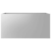 VidaXL Plantenbak 62x30x29 cm gegalvaniseerd staal zilverkleurig - thumbnail