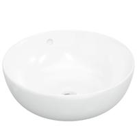 VidaXL Wasbak 44x17 cm rond keramiek wit - thumbnail