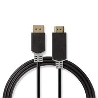 Nedis DisplayPort-Kabel | DisplayPort Male | HDMI Output | 2 m | 1 stuks - CCBW37100AT20 CCBW37100AT20 - thumbnail