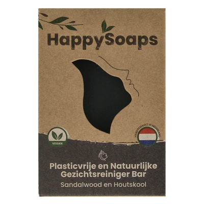 Gezichtsreiniger bar houtskool en sandelwood 70 Gram
