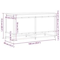 VidaXL Opbergbox met deksel 100x40x51,5 cm bewerkt hout sonoma eiken - thumbnail