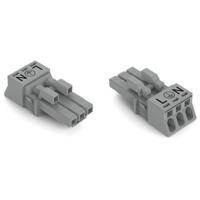 WAGO 890-243/060-000 Netstekker 890 Bus Totaal aantal polen: 3 16 A Grijs 50 stuk(s) - thumbnail