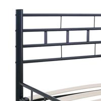 Bedframe staal zwart 140x200 cm - thumbnail