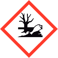 GHS 09 Schadelijk voor milieu sticker - 10 x 10 cm, Aantal: 200 stuks - thumbnail