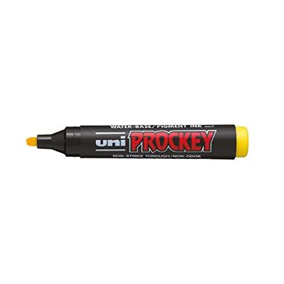 Uni-ball permanent marker Prockey PM-126, schuine punt, large, etui van 8 stuks