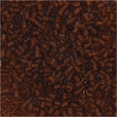 Creativ Company Rocailles 2-cut, d 1,7 mm, afm 15/0, gatgrootte 0,5 mm, bruin, 500 gr/ 1 zak