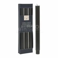 Dinerkaars Rib Donker Grijs 25cm 3st - thumbnail