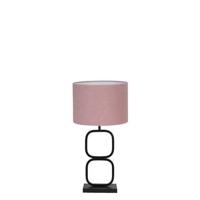 Light & Living Tafellamp Lutika|Livigno - Zwart|Roze - Ø30x67cm - thumbnail