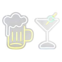 Verlichte decoratie Home ESPRIT Acryl Stads 21 X 1,5 X 30 CM (2 Stuks) - thumbnail