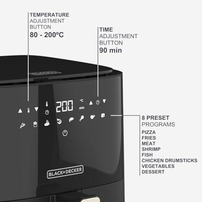 Black & Decker BXAF5000E Heteluchtfriteuse (1450W)