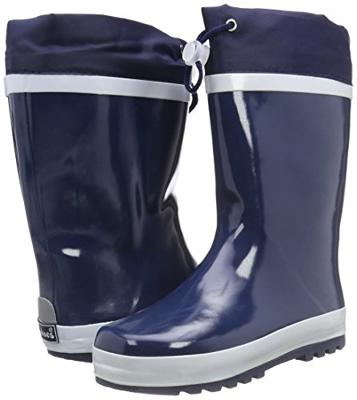 Playshoes regenlaarzen Streep Marine Wit-30-31