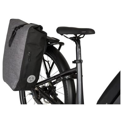 AGU Clean Enkele Fietstas/Rugzak Shelter Click&apos;nGo Large - Grijs - Waterdicht