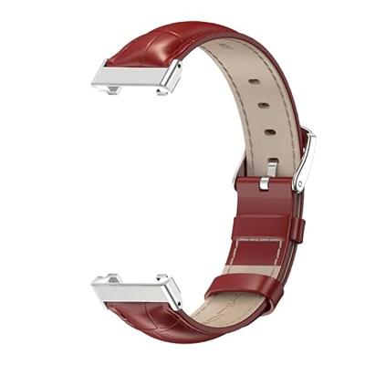 Echt leren bandje - Donkerrood - Xiaomi Smart band 7 Pro Echt leren bandje - Donkerrood - Xiaomi Smart band 7 Pro