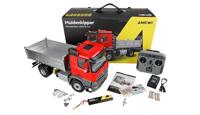 Amewi 22691 Mercedes-Benz Arocs Muldenkipper 4x4 rot 1:14 Elektro RC truck RTR - thumbnail