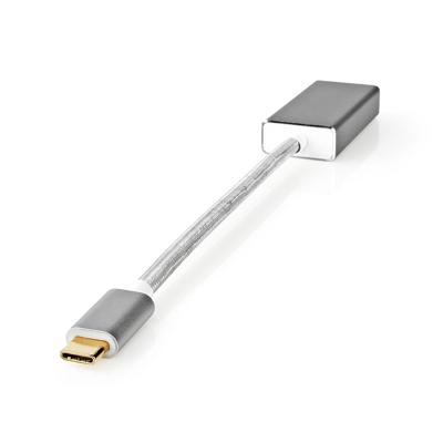 Nedis USB-C Adapter | USB-C Male naar DisplayPort Female | 0.2 m | Zilver | 1 stuks - CCTB64450AL02 CCTB64450AL02 - thumbnail