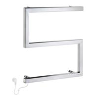 Smedbo Dry Handdoekradiator - 50x52.5x11.2cm - ophangen - RVS Gepolijst Edelstaal FK707 - thumbnail