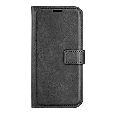 Casecentive Leren Wallet case met sluiting iPhone 14 zwart