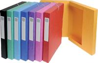 Exacompta elastobox Exabox 8 geassorteerde kleuren: geel, rood, roze, paars, blauw, turquoise, groen e... - thumbnail