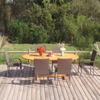 7-delige Tuinset poly rattan bruin - thumbnail