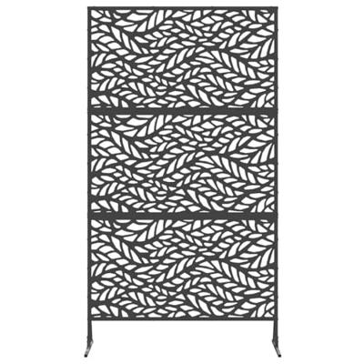 VidaXL Privacyscherm zwart 100 x 50 x 180 cm staal