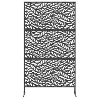 VidaXL Privacyscherm zwart 100 x 50 x 180 cm staal - thumbnail