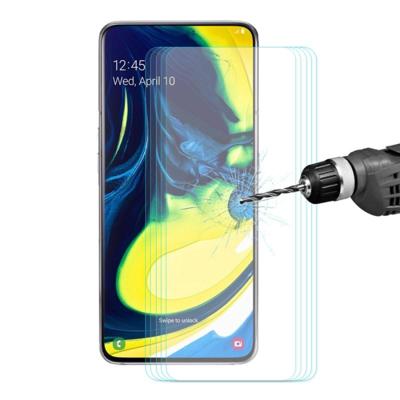 5 stuks DIDIT Hat-Prince 0.26 mm 2.5 D 9u getemperd glas beschermende film voor Galaxy A80 5 stuks DIDIT Hat-Prince 0.26 mm 2.5 D 9u getemperd glas beschermende film voor Galaxy A80