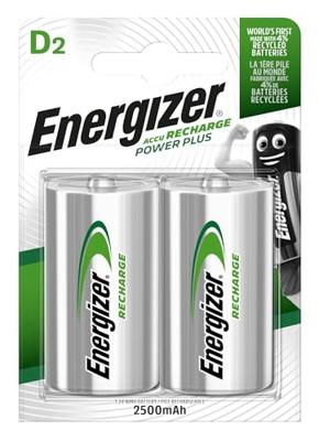 Oplaadbare NiMH Batterij D 1.2 V Power Plus 2500 mAh 2-Blister