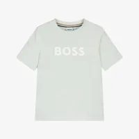 Hugo Boss Logo T-Shirt Kids Lichtgroen - Maat 15/16 jaar - Kleur: Lichtgroen | Soccerfanshop - thumbnail