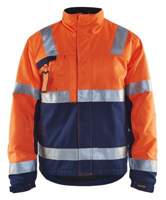 Blåkläder Winterjas High-Vis 48621811 | High Vis Oranje/Marineblauw | Maat L - 7330509370919