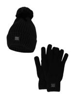 Heatkeeper Dames Winter Set - Muts + Handschoenen - Zwart - thumbnail
