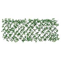 VidaXL Kunstplant klimop op latwerk 5 st uittrekbaar 186x30 cm groen - thumbnail