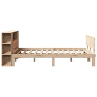 Bed met boekenkast zonder matras massief grenenhout 120x200 cm - thumbnail