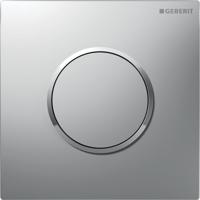 Bedieningsplaat Geberit Type 10 Pneumatisch Round Mat Chroom - thumbnail