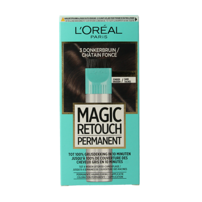 Magic Retouch Permanente haarkleuring nr 3 donkerbruin 1 Stuks