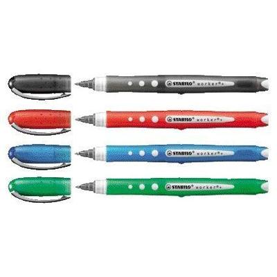 Rollerpen stabilo worker color 2019/46 m zwart | 10 stuks