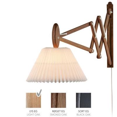 LE KLINT Sax 223-2/17 Wandlamp - Licht eiken met papieren kap - Wit LE KLINT Sax 223-2/17 Wandlamp - Licht eiken met papieren kap - Wit