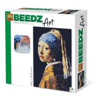 SES Creative Beedz Art Strijkkralen Meisje met de Parel 45.5x30 cm 7000 Stuks - thumbnail