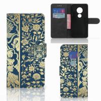 Motorola Moto G7 Play Hoesje Beige Flowers - thumbnail