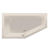 Ligbad Inbouw Xenz Society 160 Vijfhoek Rechts 90x160x50cm Acryl Pergamon Hoogglans met Poten - thumbnail