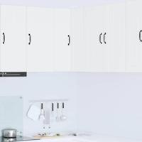 Keukenkast aan de muur Wit 57 x 57 x 80 cm Bewerkt hout - thumbnail