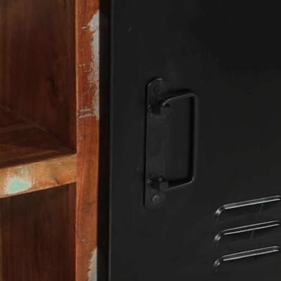 Schoenenbank Multikleur Massief gerecycled hout