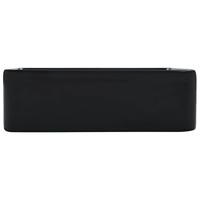Wastafel 40x30x13 cm keramiek zwart - thumbnail
