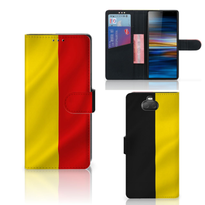 Sony Xperia 10 Plus Bookstyle Case Belgische Vlag Sony Xperia 10 Plus Bookstyle Case Belgische Vlag